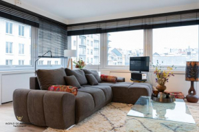 Modern luxury apartment with free parking space in the city center, close to the beach